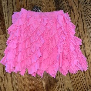 Lemon loves lime girls ruffle skirt size 8 in pink